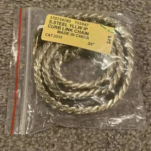 Brilliance Fine Jewelry: Stainless steel Yellow IP Curb Link Chain
